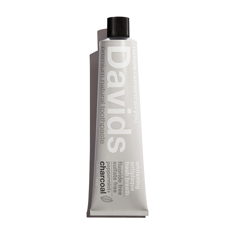 Davids Premium Toothpaste - Charcoal+Peppermint