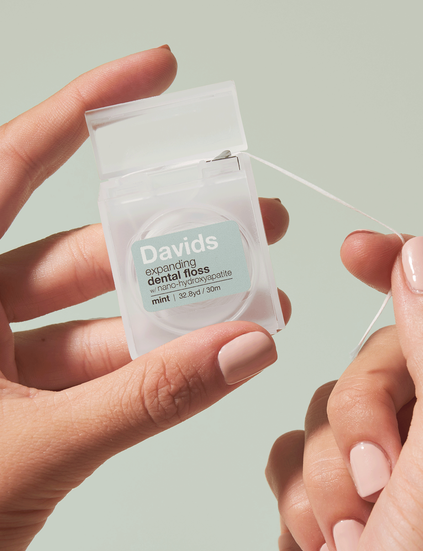 Davids Expanding Dental Floss - Refillable Dispenser + Refill