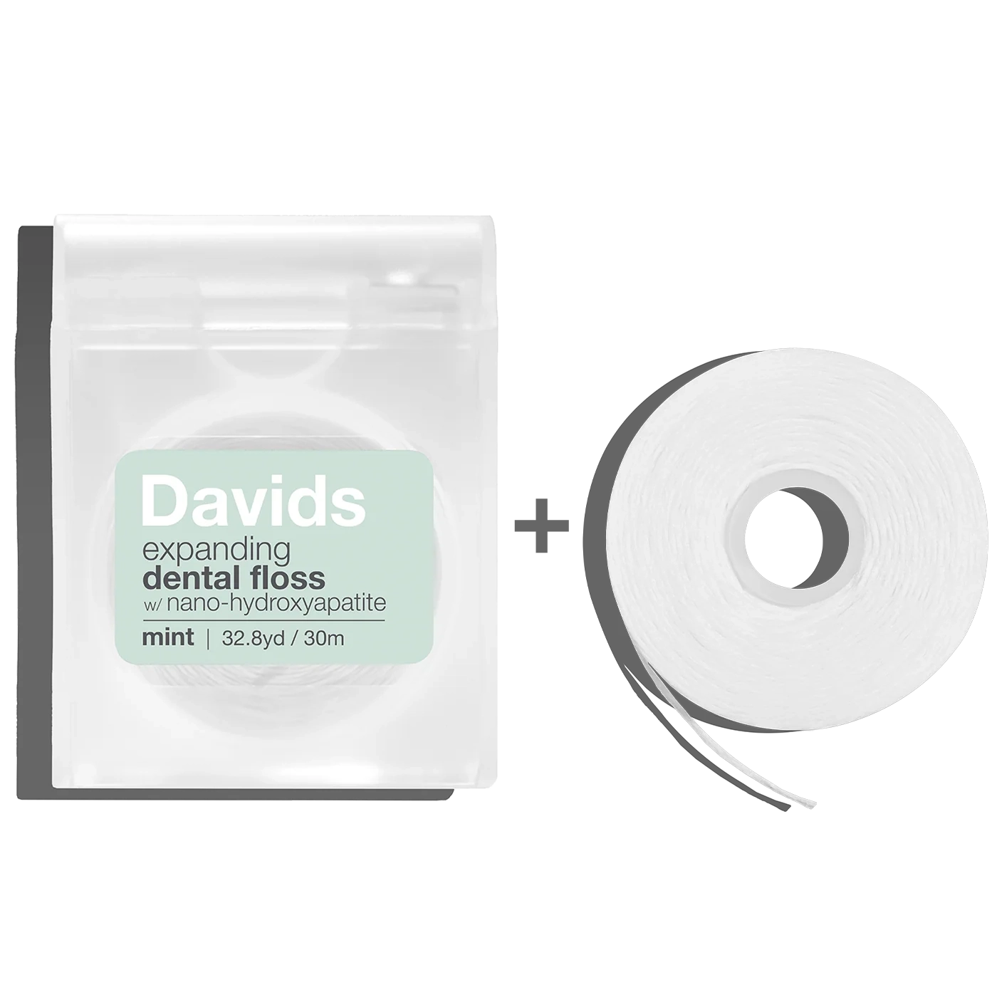 Davids Expanding Dental Floss - Refillable Dispenser + Refill