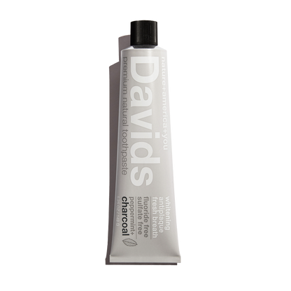 Davids Premium Toothpaste - Charcoal+Peppermint