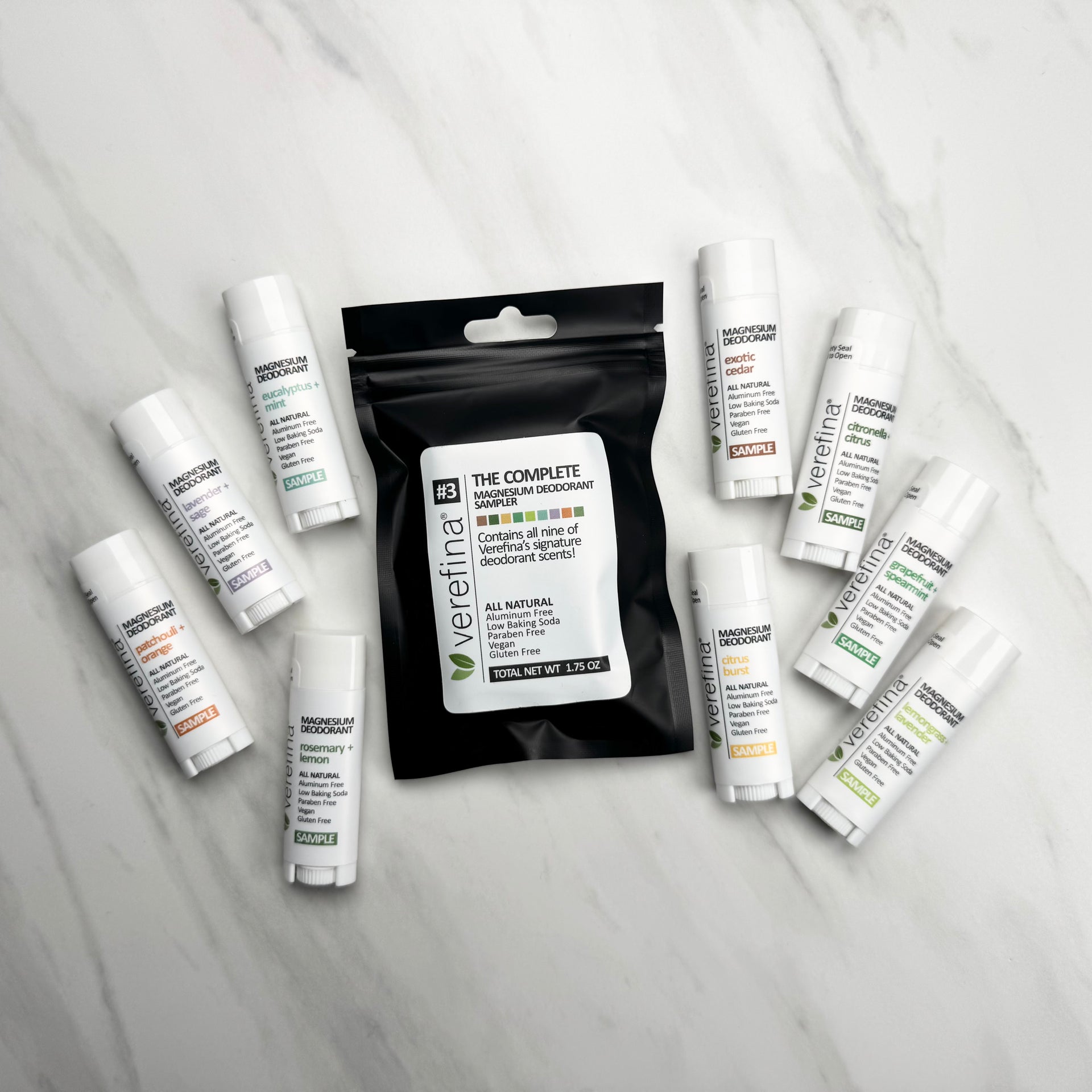 Magnesium Deodorant Sampler - Try All 9 Scents! – Verefina