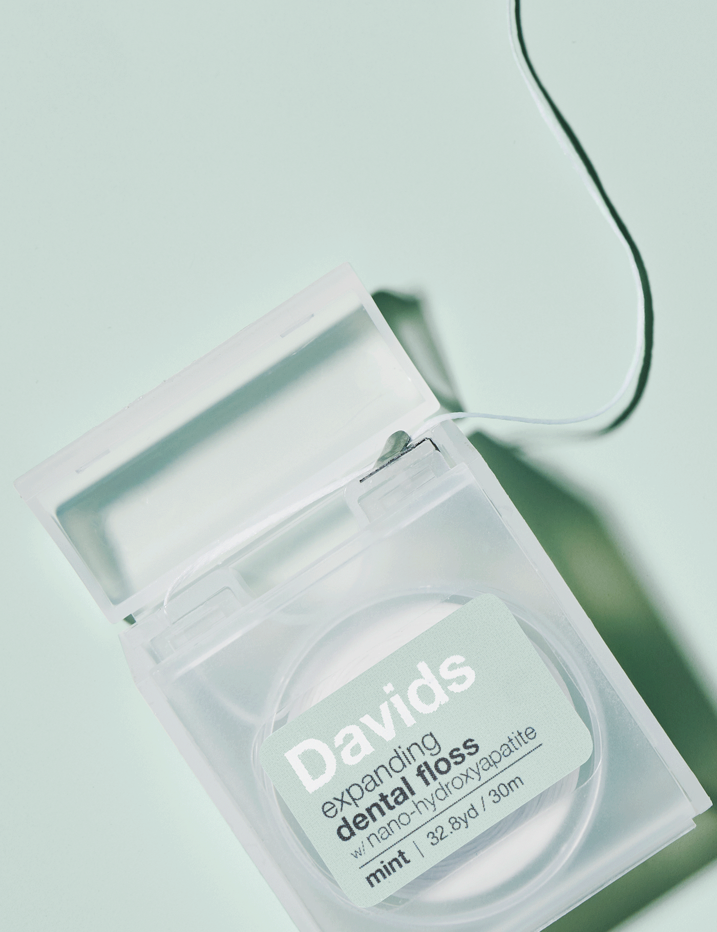 Davids Expanding Dental Floss - Refillable Dispenser + Refill