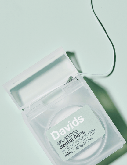 Davids Expanding Dental Floss - Refillable Dispenser + Refill