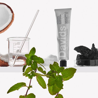 Davids Premium Toothpaste - Charcoal+Peppermint