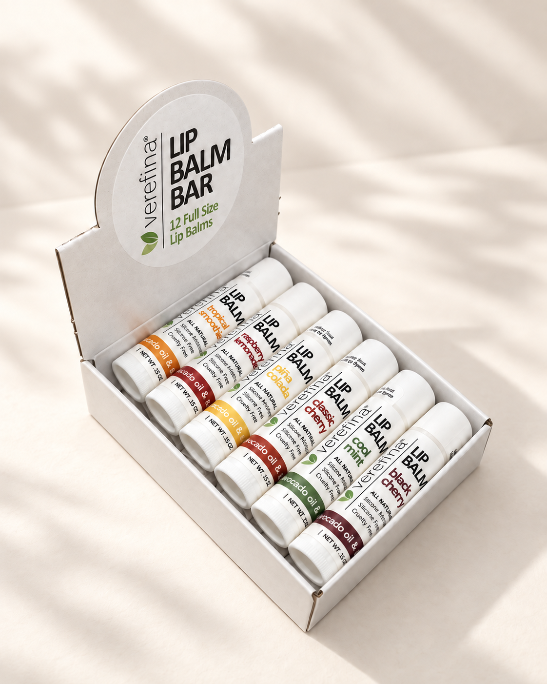 The Full Lip Balm Bar — Complete 12-Flavor Collection